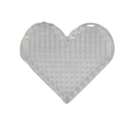 1 hjerte plade. 4 x 4,8 cm.